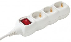 SAL Somogyi NV3K10WH15 3-AS ELOSZTÓ KAPCSOLÓVAL, 10 MÉTER 3X1,5MM2 FEHÉR Háztartás / Otthon / Kültér - Világítás / elektromosság - Hálózati elosztó / hosszabbító / adapter - 365787