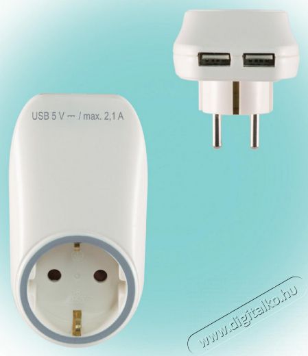 SAL Somogyi NV 2100 USB USB hálózati töltő, 2.1A, hálózati aljzattal Újdonságok - Új termékek - 331677