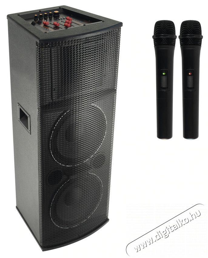 SAL Somogyi PAX 225B Bluetooth aktív hangdoboz - 2db mikrofonnal Audio-Video / Hifi / Multimédia - Hangfal - Hangfalszett - Hálózatról működő vezeték nélküli hangsugárzó - 368187