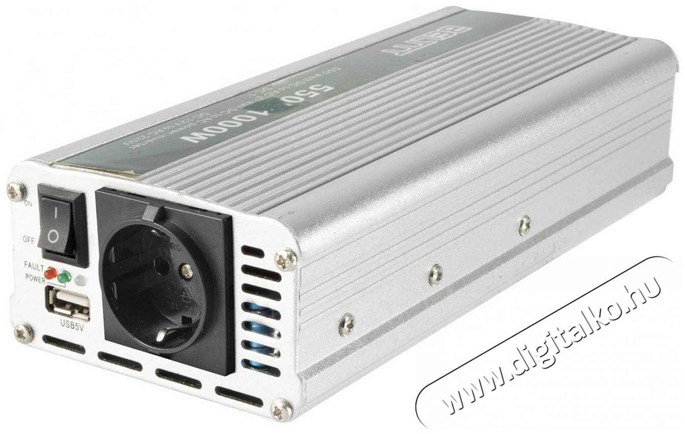 SAL Somogyi SAI 2000USB Feszültségátalakító, 1000/2000W, USB aljzat Autóhifi / Autó felszerelés - Autós / autóhifi kiegészítő - 220V feszültség átalakító - 331778