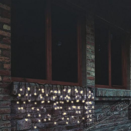 SAL Somogyi Sorolható fényfüggöny, 200LED, fehér, kültéri Újdonságok - Új termékek - 329926