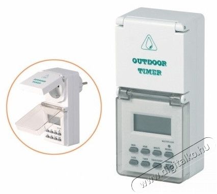 SAL Somogyi TD 10 digitális kültéri kapcsolóóra Háztartás / Otthon / Kültér - Világítás / elektromosság - Hálózati elosztó / hosszabbító / adapter - 314873