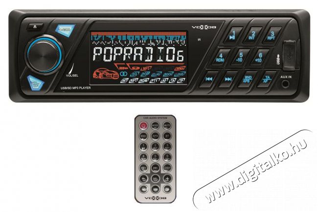 SAL Somogyi VB 6000 autórádió és zenelejátszó, USB/SD/FM/RDS/AUX Autóhifi / Autó felszerelés - Autórádió fejegység - Autórádió fejegység - 331841