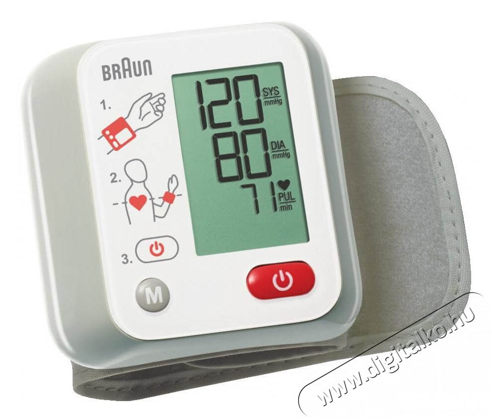 BRAUN BBP 2000CEME csuklós vérnyomásmérő 10 memória Szépségápolás / Egészség - Vérnyomásmérő - Csukló vérnyomásmérő - 329985