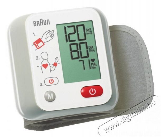 BRAUN BBP 2000CEME csuklós vérnyomásmérő 10 memória Szépségápolás / Egészség - Vérnyomásmérő - Csukló vérnyomásmérő - 329985