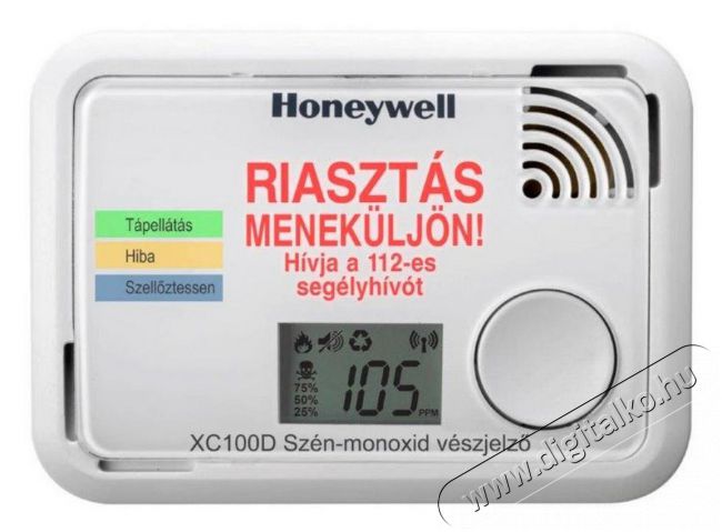 SAL Somogyi XC100D-HU-A CO érzékelő LCD kijelzővel Újdonságok - Új termékek - 344341