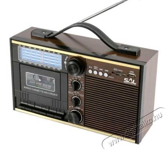 SAL Somogyi RRT 11B Retro kazettás rádió, MP3, 11 sávos Audio-Video / Hifi / Multimédia - Rádió / órás rádió - Hordozható, zseb-, táska rádió - 334715