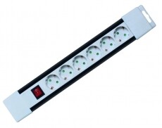 SAL Somogyi Home PNV 06K/WH hálózati elosztó Háztartás / Otthon / Kültér - Világítás / elektromosság - Hálózati elosztó / hosszabbító / adapter - 297169