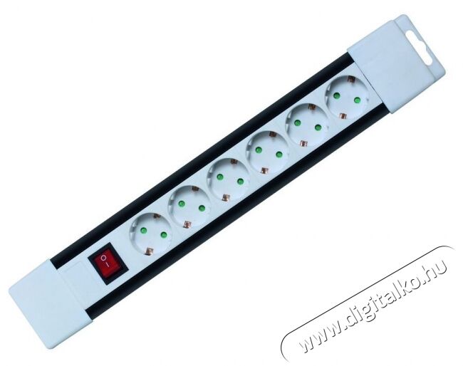 SAL Somogyi Home PNV 06K/WH hálózati elosztó Háztartás / Otthon / Kültér - Világítás / elektromosság - Hálózati elosztó / hosszabbító / adapter - 297169