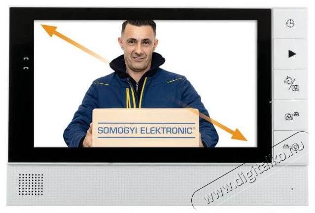 SAL Somogyi DPV 25B videó kaputelefon beltéri egység Háztartás / Otthon / Kültér - Lakásfelszerelés - Csengő - 368210