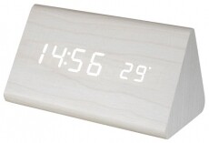 SAL Somogyi OC 07 digitális LED fa ébresztőóra - fehér  Háztartás / Otthon / Kültér - Óra - Ébresztőóra - 368250