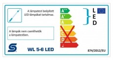 SAL Somogyi WL 5-6 LED LED-es, kapcsolós szerelőlámpa Háztartás / Otthon / Kültér - Világítás / elektromosság - Kerti / kültéri lámpa - 331850