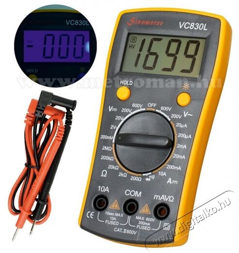SAL Somogyi Home VC830L digitális multiméter Háztartás / Otthon / Kültér - Szerszám - Mérőműszer - 297181