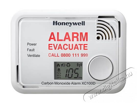 SAL Somogyi XC100D-HU CO érzékelő LCD kijelzővel Háztartás / Otthon / Kültér - Biztonságtechnika - Füst- és szén-monoxid érzékelő - 331853