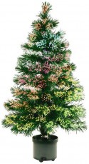 SAL Somogyi KIX 2/120 optikai szálas világító fenyőfa 120cm - színes Háztartás / Otthon / Kültér - Világítás / elektromosság - Hangulat teremtő világítás - 329446
