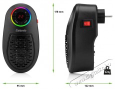 Salente HotHeat black Háztartás / Otthon / Kültér - Fűtés - Fűtőventilátoros hősugárzó - 529986