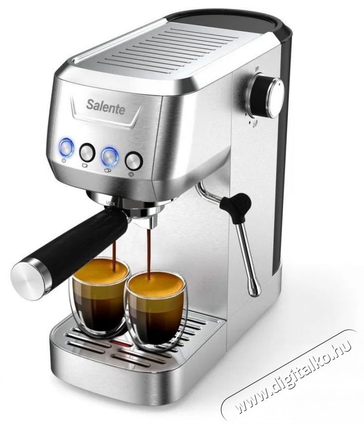 Salente Coffio karos k&aacute;v&eacute;főző- fekete-antracit Konyhai term&eacute;kek - K&aacute;v&eacute;főző / k&aacute;v&eacute;&ouml;rlő / kieg&eacute;sz&iacute;tő - Pressz&oacute; k&aacute;v&eacute;főző - 532860