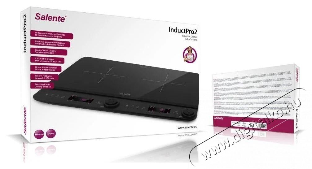 Salente InductPro2 Konyhai term&eacute;kek - S&uuml;tő-főzőlap, tűzhely (szabadon&aacute;ll&oacute;) - Indukci&oacute;s főzőlap (szabadon&aacute;ll&oacute;) - 530655