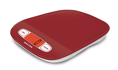 Salter 1072RD Contour Aquatronic konyhai mérleg - piros Konyhai termékek - Konyhai mérleg - 294567