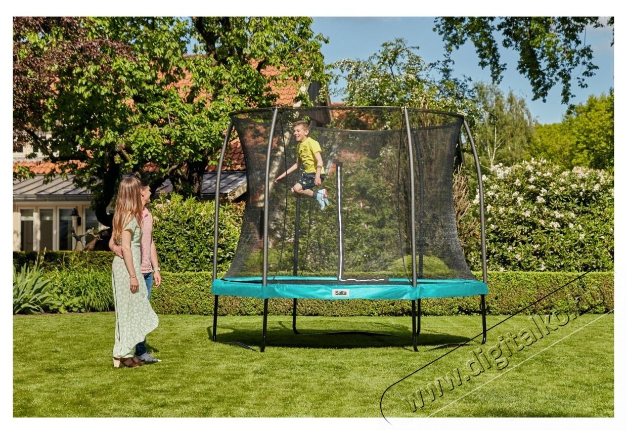 Salta Comfort Edition trambulin, biztons&aacute;gi h&aacute;l&oacute;val, 396 cm, z&ouml;ld H&aacute;ztart&aacute;s / Otthon / K&uuml;lt&eacute;r - J&aacute;t&eacute;k / Sport - Szabadt&eacute;ri j&aacute;t&eacute;k - 535684