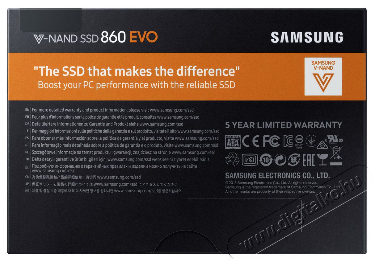 SAMSUNG 860 EVO Basic 1000GB (MZ-76E1T0B/EU) SSD Egyéb - Nem forgalmazzuk ! - 334093