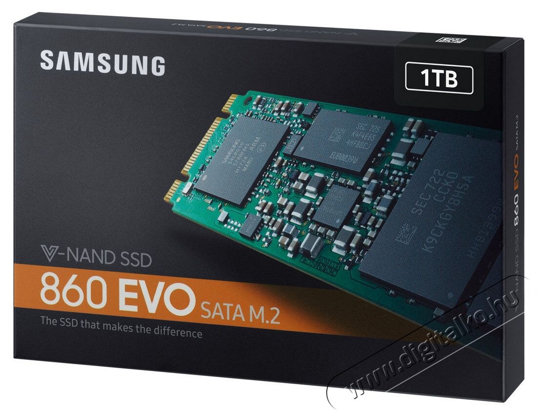 SAMSUNG 860 EVO 1000GB M.2 SATA (MZ-N6E1T0BW) SSD Iroda és számítástechnika - Adattároló / merevlemez - SSD - 334094