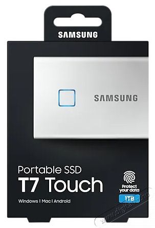 SAMSUNG 1000GB USB 3.2 (MU-PC1T0S/WW) ujjlenyomatolvasós T7 Touch külső SSD - ezüst Egyéb - Nem forgalmazzuk ! - 369776