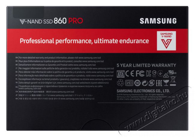 SAMSUNG 860 PRO SATA3 512GB (MZ-76P512B/EU) SSD Egyéb - Nem forgalmazzuk ! - 334112