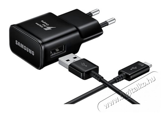 SAMSUNG EP-TA20EBEC hálózati töltő / Type-C - fekete Mobil / Kommunikáció / Smart - Mobiltelefon kiegészítő / tok - Hálózati-, autós töltő - 331339