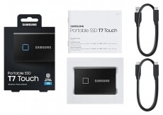 SAMSUNG 1000GB USB 3.2 (MU-PC1T0K/WW) ujjlenyomatolvasós T7 Touch külső SSD - fekete Egyéb - Nem forgalmazzuk ! - 369774