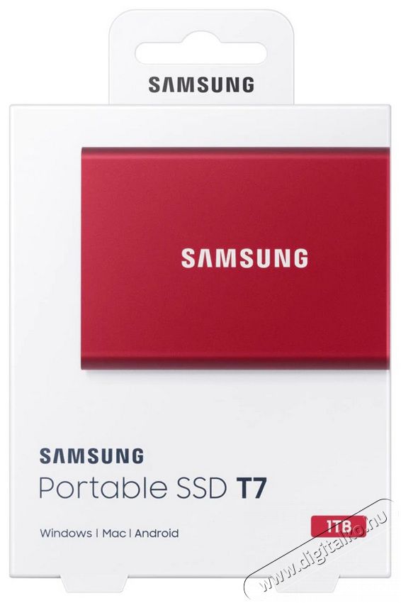 SAMSUNG 1000GB USB 3.2 (MU-PC1T0R/WW) T7 külső SSD - piros Egyéb - Nem forgalmazzuk ! - 369775