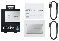 SAMSUNG 1000GB USB 3.2 (MU-PC1T0S/WW) ujjlenyomatolvasós T7 Touch külső SSD - ezüst Egyéb - Nem forgalmazzuk ! - 369776