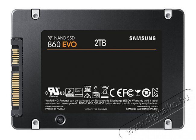 SAMSUNG 2000GB SATA3 2,5 860 EVO Basic (MZ-76E2T0B/EU) SSD Egyéb - Nem forgalmazzuk ! - 334096
