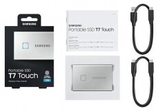 SAMSUNG 2000GB USB 3.2 (MU-PC2T0S/WW) ujjlenyomatolvasós T7 Touch külső SSD - ezüst Egyéb - Nem forgalmazzuk ! - 369786