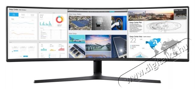 SAMSUNG LC49J890DKUXEN Ultrawide 4K LED ívelt kijelzős monitor Iroda és számítástechnika - Monitor - 21:9 Ultrawide monitor - 339643