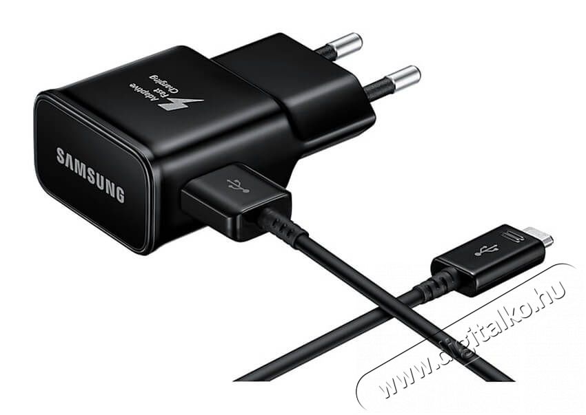 SAMSUNG EP-TA20EBEC hálózati töltő / Type-C - fekete Mobil / Kommunikáció / Smart - Mobiltelefon kiegészítő / tok - Hálózati-, autós töltő - 331339