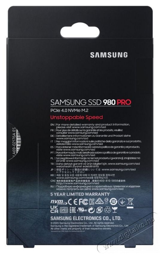 SAMSUNG 1000GB NVMe 1.3c M.2 2280 980 PRO (MZ-V8P1T0BW) SSD Egyéb - Nem forgalmazzuk ! - 369770