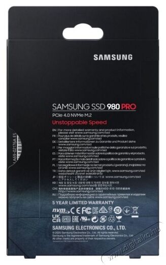 SAMSUNG 1000GB NVMe 1.3c M.2 2280 980 PRO (MZ-V8P1T0BW) SSD Egyéb - Nem forgalmazzuk ! - 369770