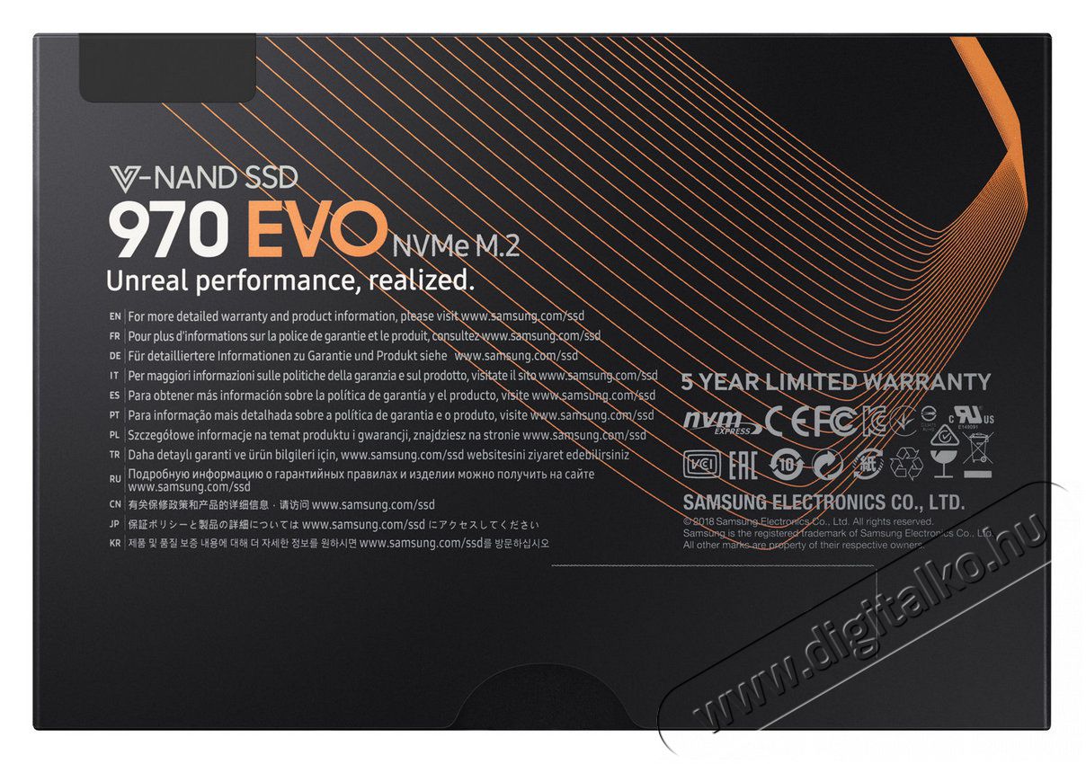 SAMSUNG 250GB NVMe M.2 2280 970 EVO (MZ-V7E250BW) SSD Egyéb - Nem forgalmazzuk ! - 339638