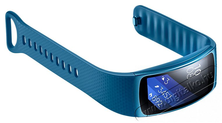SAMSUNG GEAR FIT 2 - kék (SM-R3600ZBAXEH) Aktivitást mérő karpánt Mobil / Kommunikáció / Smart - Mobiltelefon kiegészítő / tok - Övtáska / karpánt futáshoz - 312921