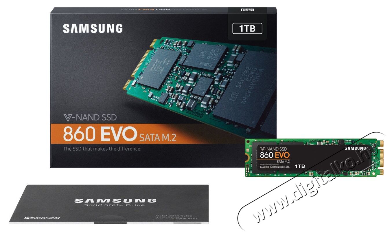 SAMSUNG 860 EVO 1000GB M.2 SATA (MZ-N6E1T0BW) SSD Iroda és számítástechnika - Adattároló / merevlemez - SSD - 334094