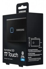 SAMSUNG 1000GB USB 3.2 (MU-PC1T0K/WW) ujjlenyomatolvasós T7 Touch külső SSD - fekete Egyéb - Nem forgalmazzuk ! - 369774