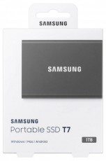 SAMSUNG 1000GB USB 3.2 (MU-PC1T0T/WW) szürke T7 külső SSD Egyéb - Nem forgalmazzuk ! - 369777
