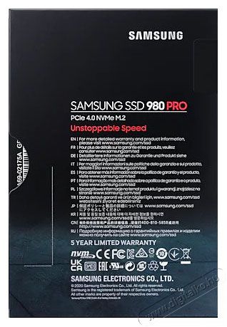 SAMSUNG MZ-V8P250BW 250GB NVMe 1.3c M.2 2280 980 PRO SSD Egyéb - Nem forgalmazzuk ! - 369799