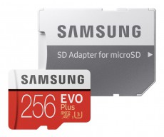 SAMSUNG 256GB microSD EVO Plus SDXC Class10 (MB-MC256GA/EU) memóriakártya + adapter Memória kártya / Pendrive - MicroSD / MicroSDHC kártya - 338776