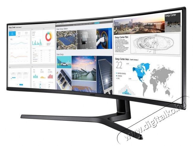 SAMSUNG LC49J890DKUXEN Ultrawide 4K LED ívelt kijelzős monitor Iroda és számítástechnika - Monitor - 21:9 Ultrawide monitor - 339643