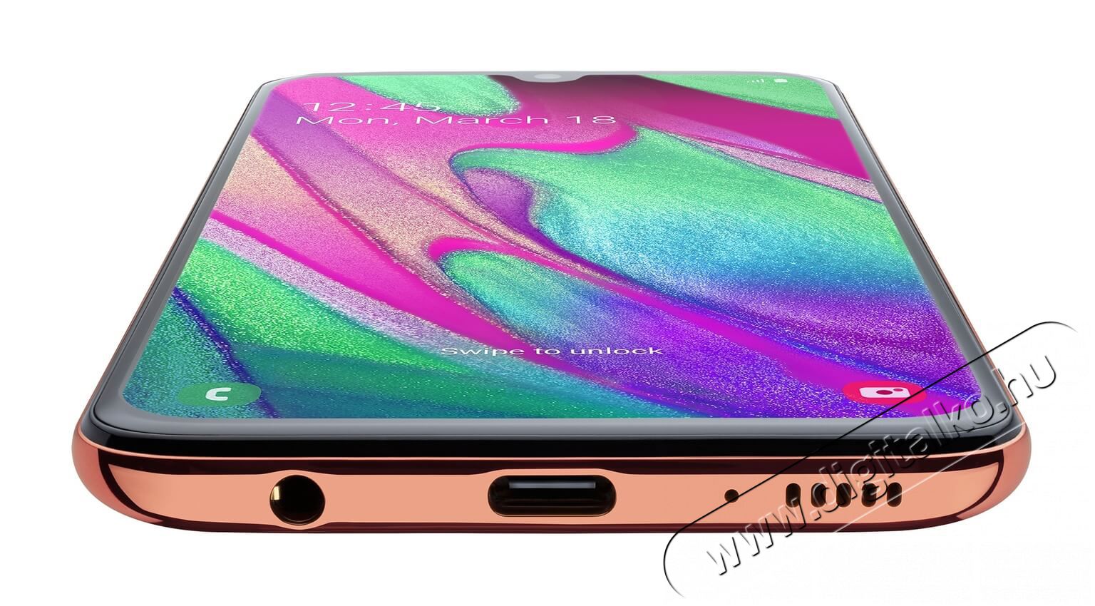 SAMSUNG Galaxy A40 64GB Dual SIM (SM-A405FZODXEH) okostelefon - korall Egyéb - Nem forgalmazzuk ! - 350217