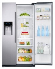 SAMSUNG RS53K4400SA/EF hűtőszekrény Konyhai termékek - Hűtő, fagyasztó (szabadonálló) - Amerikai típusú Side By Side hűtő - 306528