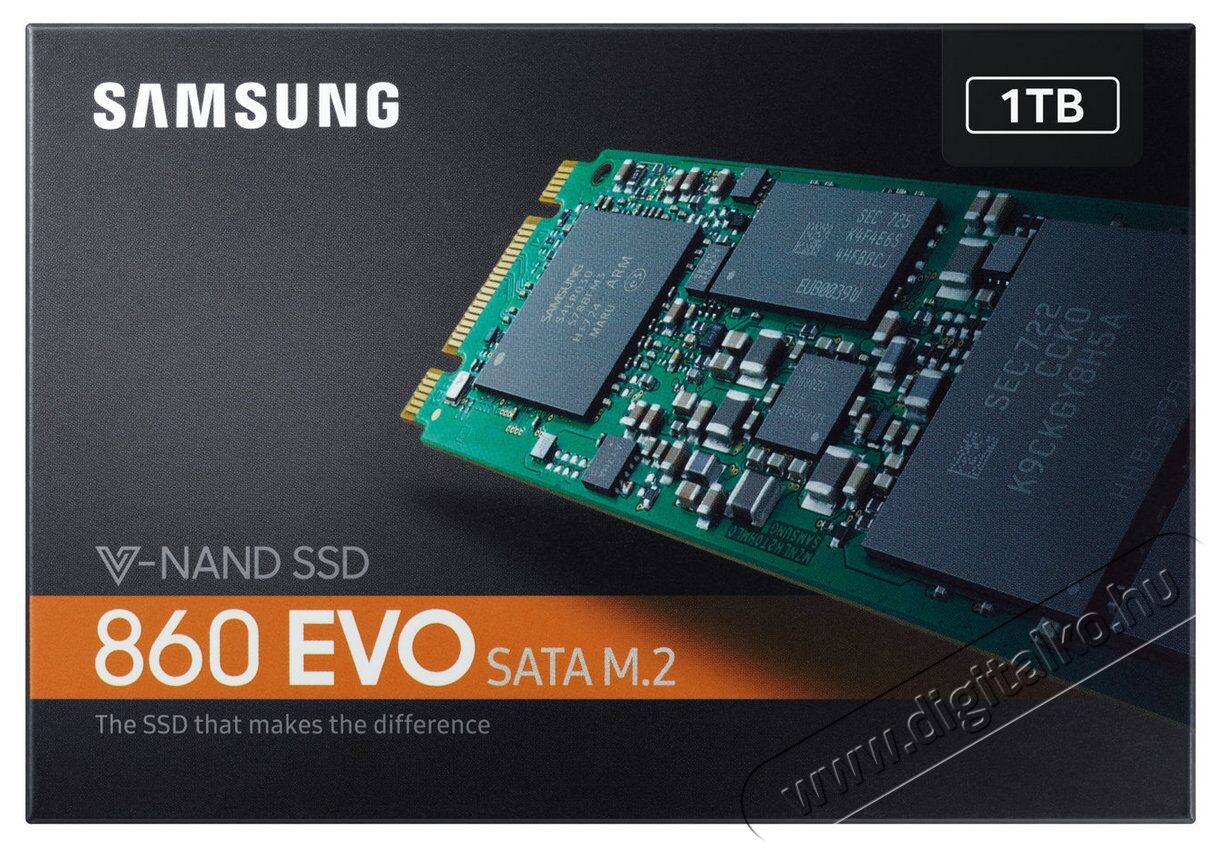 SAMSUNG 860 EVO 1000GB M.2 SATA (MZ-N6E1T0BW) SSD Iroda és számítástechnika - Adattároló / merevlemez - SSD - 334094