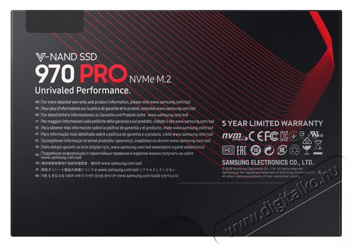 SAMSUNG 970 PRO 1024GB NVMe M.2 2280 (MZ-V7P1T0BW) SSD Egyéb - Nem forgalmazzuk ! - 339636